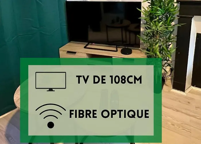 Апартаменти Au Coeur De Rouen, 4 Personnes, Calme & Elegant Руан