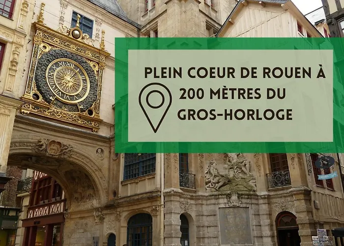 Au Coeur De Rouen, 4 Personnes, Calme & Elegant Апартаменти *
